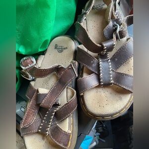 Dr. Martens Vintage Platform Brown Womens Strap Sandals Size 7 L